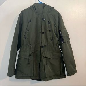 Steve Madden Madden Girl Olive Green with adjustable waist Winter Coat Size XL